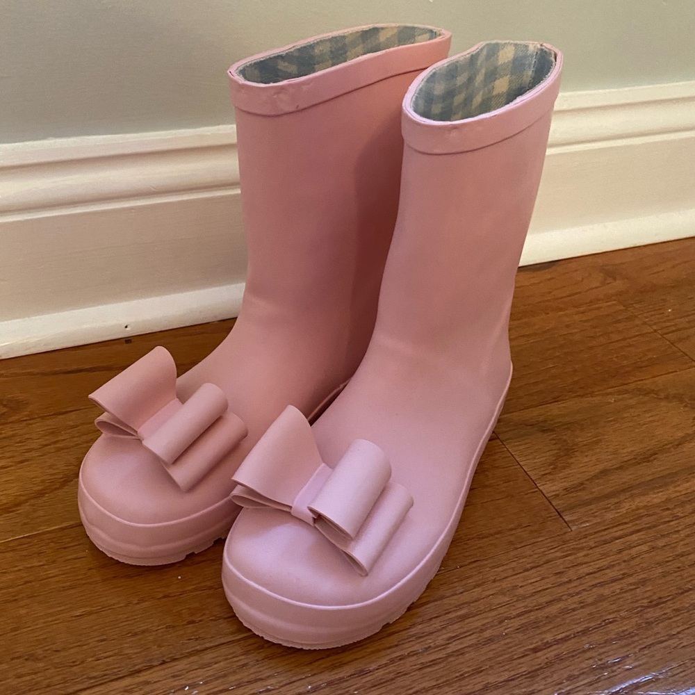 Sweet honey pink rain boots size 1